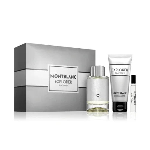 Montblanc Explorer Platinum 3 Piece Gift Set