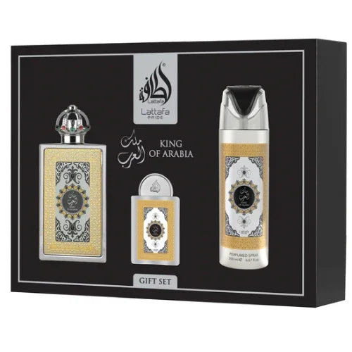 Lattafa King Of Arabia 3 in 1 Gift Set
