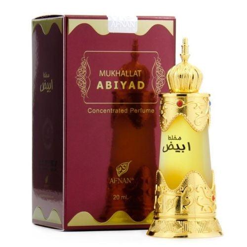 Afnan Mukhallat Abiyad Unisex Concentrated Oil 20ml - Thescentsstore