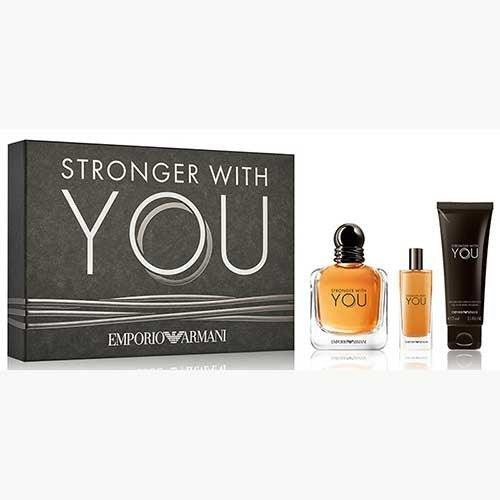 Emporio Armani Stronger with You EDT 100ml Gift Set For Men - Thescentsstore