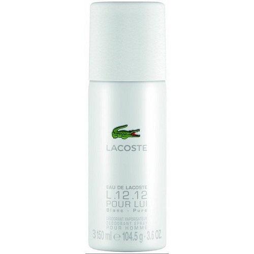 Lacoste Eau De Lacoste L12.12 Blanc 150ml Deodorant Spray For Men - Thescentsstore