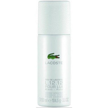 Lacoste Eau De Lacoste L12.12 Blanc 150ml Deodorant Spray For Men - Thescentsstore