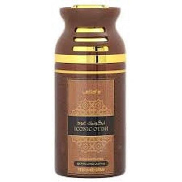 Lattafa Iconic Oudh 250ml Deodorant Spray - Thescentsstore