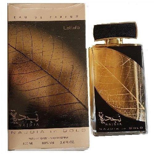Lattafa Nadjia In Gold EDP 100ml Arabian Perfume For Women - Thescentsstore
