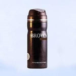Fragrance World Brown Leather EDP 200ml Deodorant Spray - Thescentsstore
